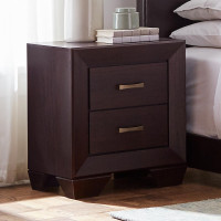 Coaster Furniture 204392 Kauffman 2-drawer Nightstand Dark Cocoa